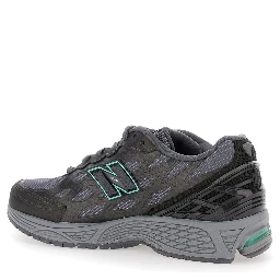 1906R Grey Sneaker with Mesh Design and Side Logo in Synthetic Fiber Unisex