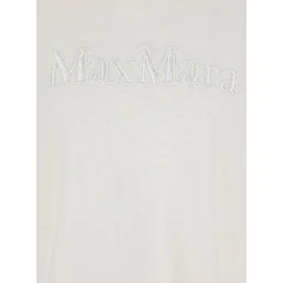 Visiera White Hoodie with Fixed Hood and Logo Lettering Embroidery on the Front in Cotton Blend Woman