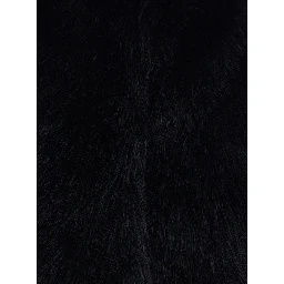 Black Sleeveless Vest with Concealed Closure on the Front in Ecofur Woman