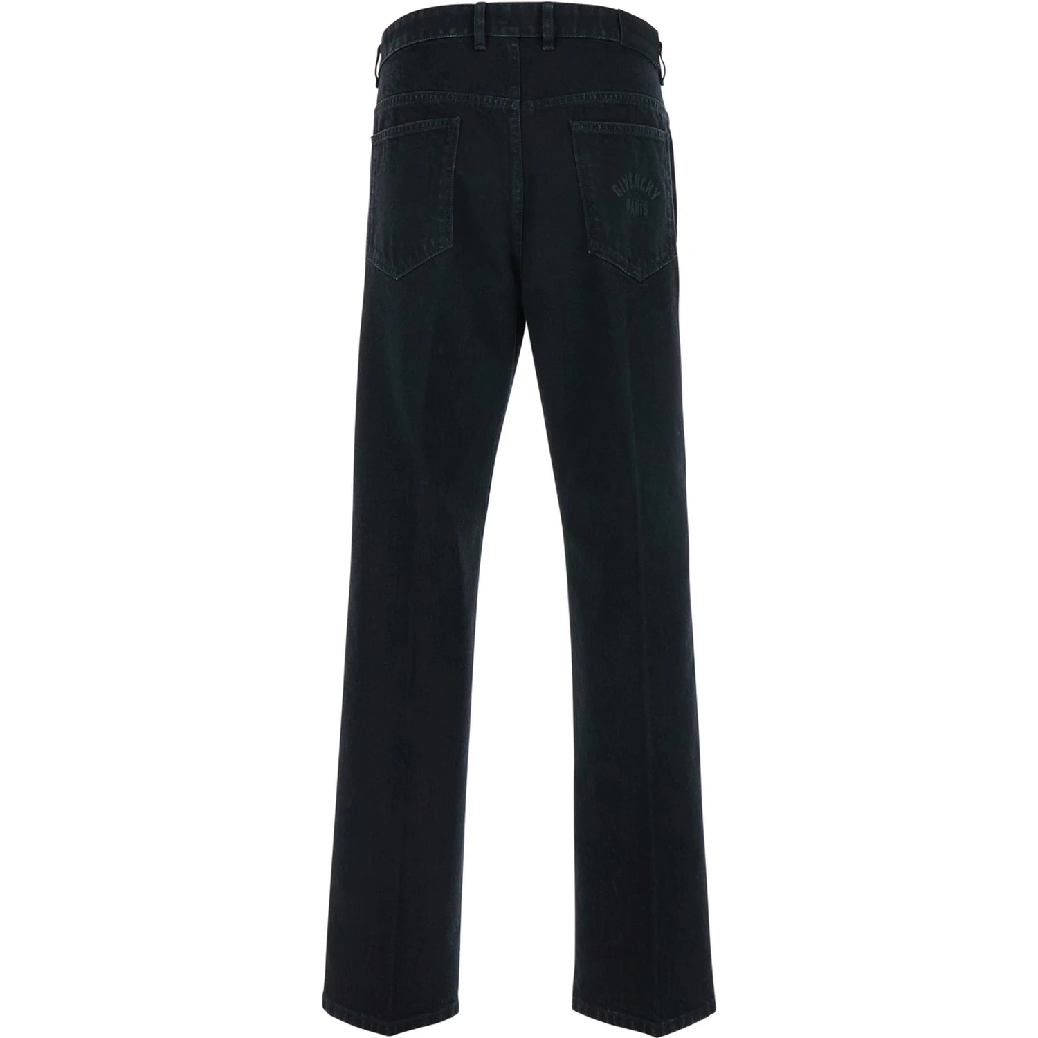 Black Jeans with Belt Loops in Denim Man