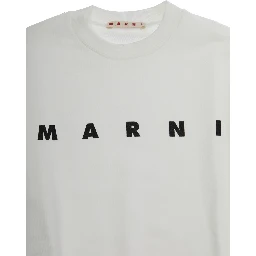 White Sweatshirt with Logo Lettering on the Front in Cotton Boy