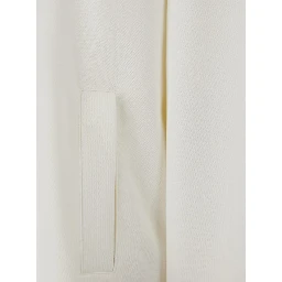 Visiera White Hoodie with Fixed Hood and Logo Lettering Embroidery on the Front in Cotton Blend Woman