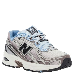 Multicolor Low Top Sneakers with Logo Patch on Side and Tongue and Perforated Panels in Tech Fabric Unisex