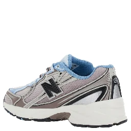 Multicolor Low Top Sneakers with Logo Patch on Side and Tongue and Perforated Panels in Tech Fabric Unisex