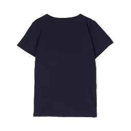 Black T-Shirt with Logo Print and Web in Jersey Boy