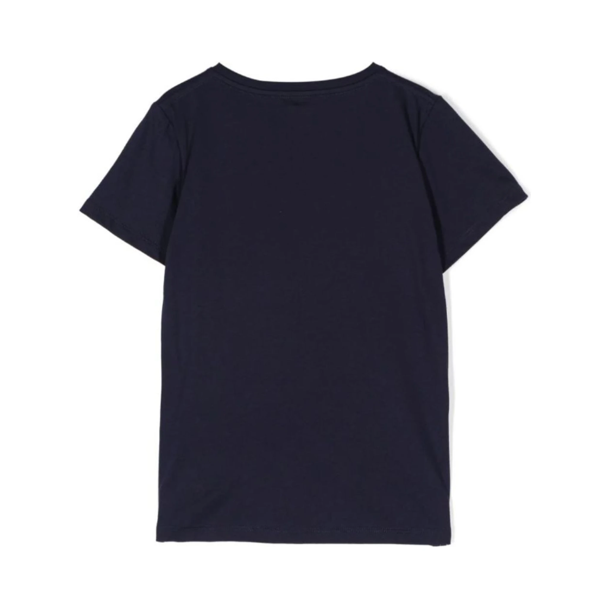 Black T-Shirt with Logo Print and Web in Jersey Boy