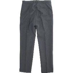 Grey Trousers with Front Plisse and Embroidered Logo in fabric Boy