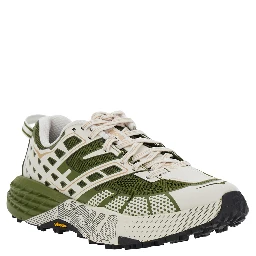 Speedgoat Green Low Top Sneakers with Geometric Motif in Tech Fabric Unisex