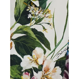 Multicolor Cropped Shirt with Tie Closure on the Front and All-Over Floral Print in Cotton Woman