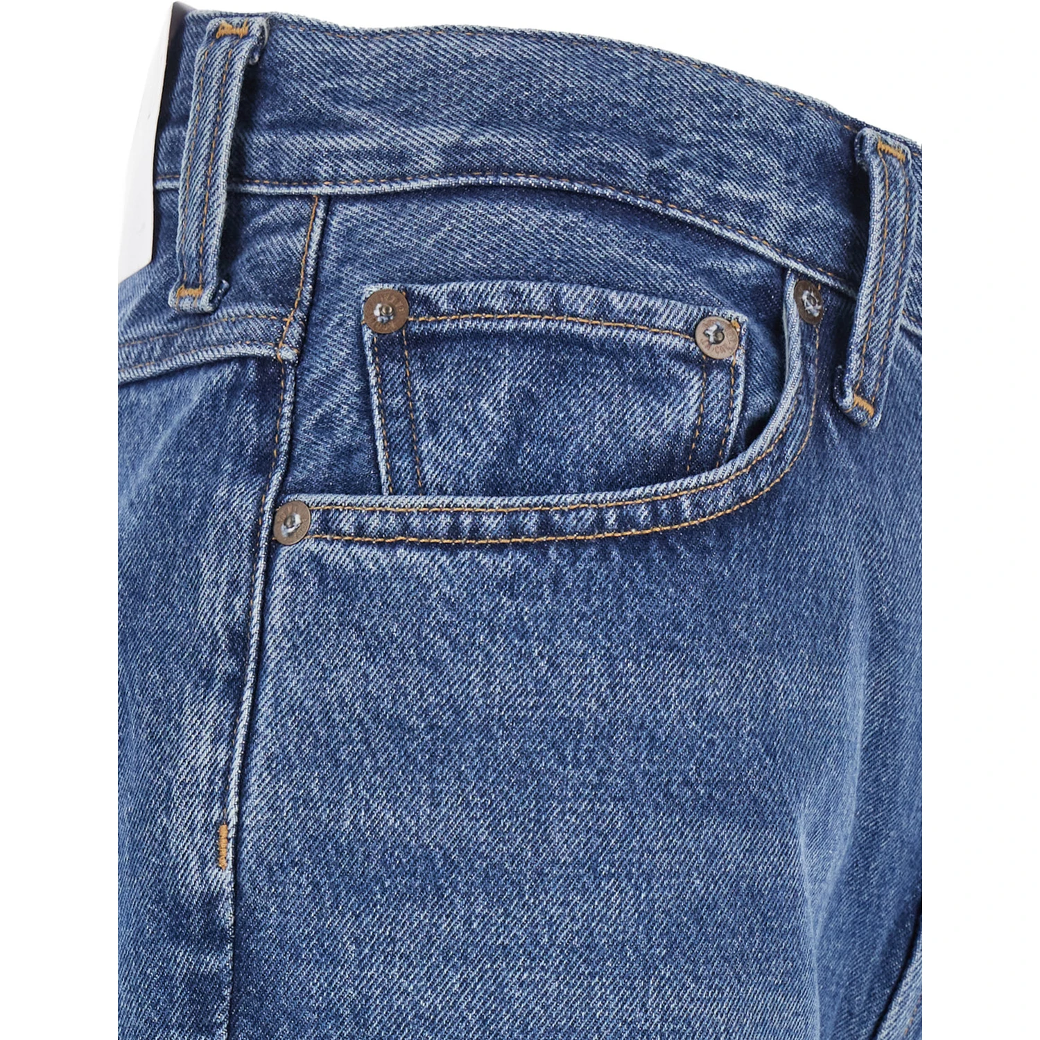 Blue Jeans with Logo Patch on the Rear and Flared Leg in Denim Woman