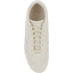 Speedcat OG White Low Top Sneakers with Logo Lettering on the Side and Formstrip Detail on the Side in Leather Unisex