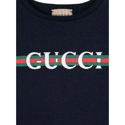 Black T-Shirt with Logo Print and Web in Jersey Boy