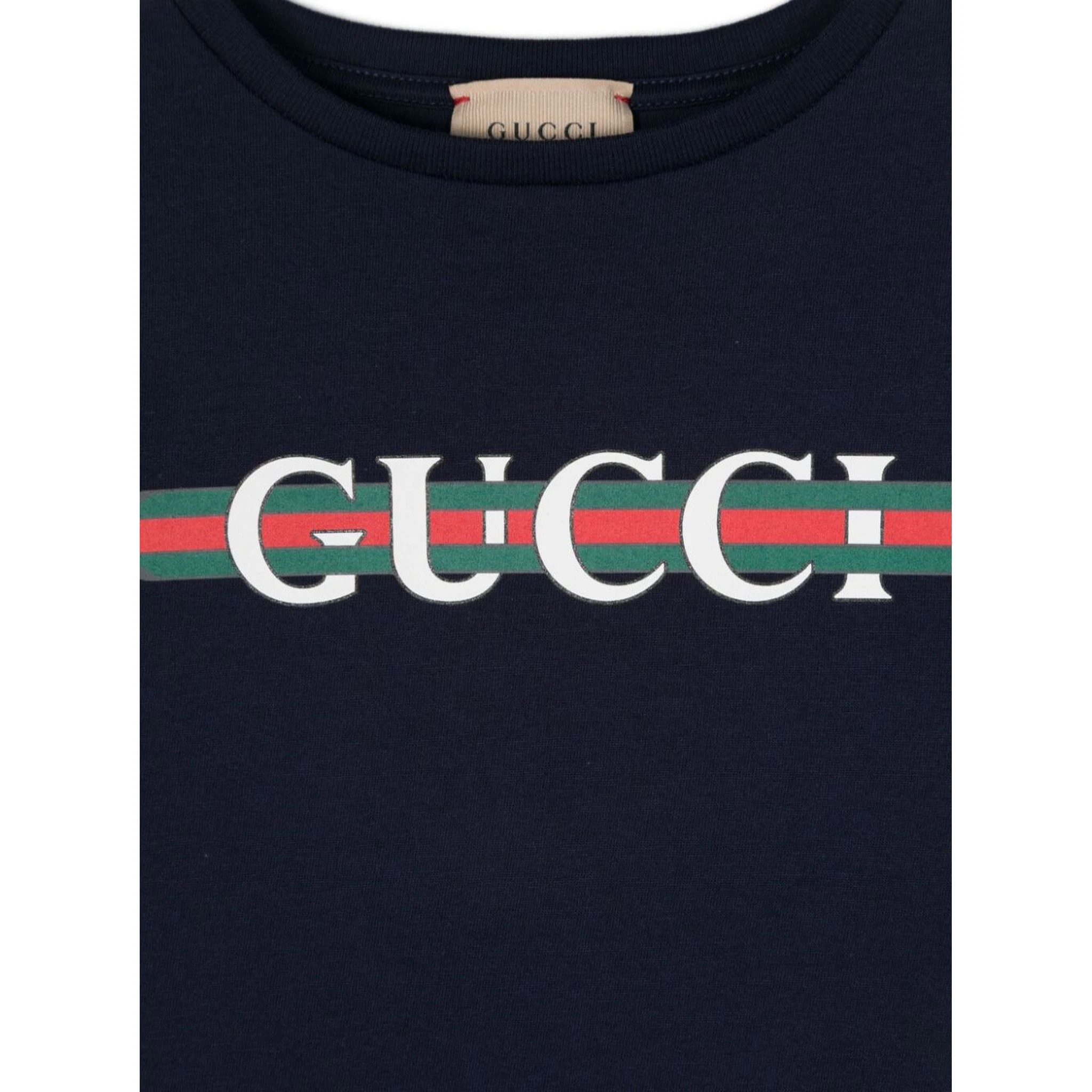 Black T-Shirt with Logo Print and Web in Jersey Boy