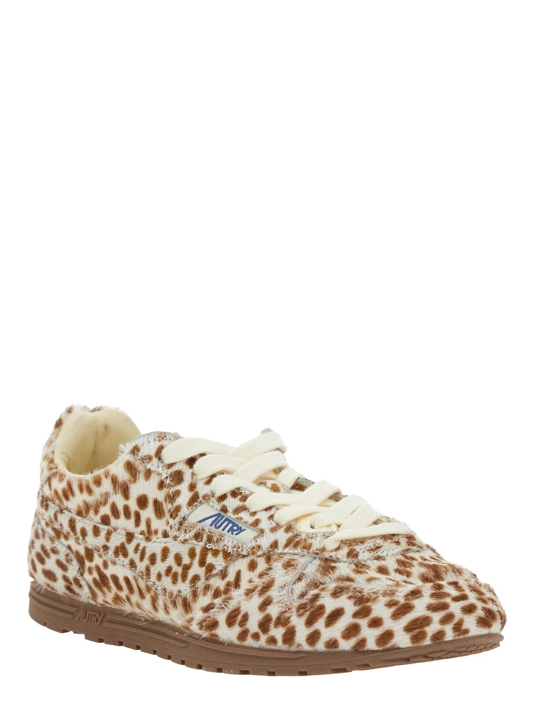 Windspin Low Multicolor Sneaker with Logo on the Side and Animalier Motif in Suede Woman alternative