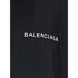 Black Jacket with Logo Lettering on the Front and Logo Patch on the Elbow in Tech Fabric Man