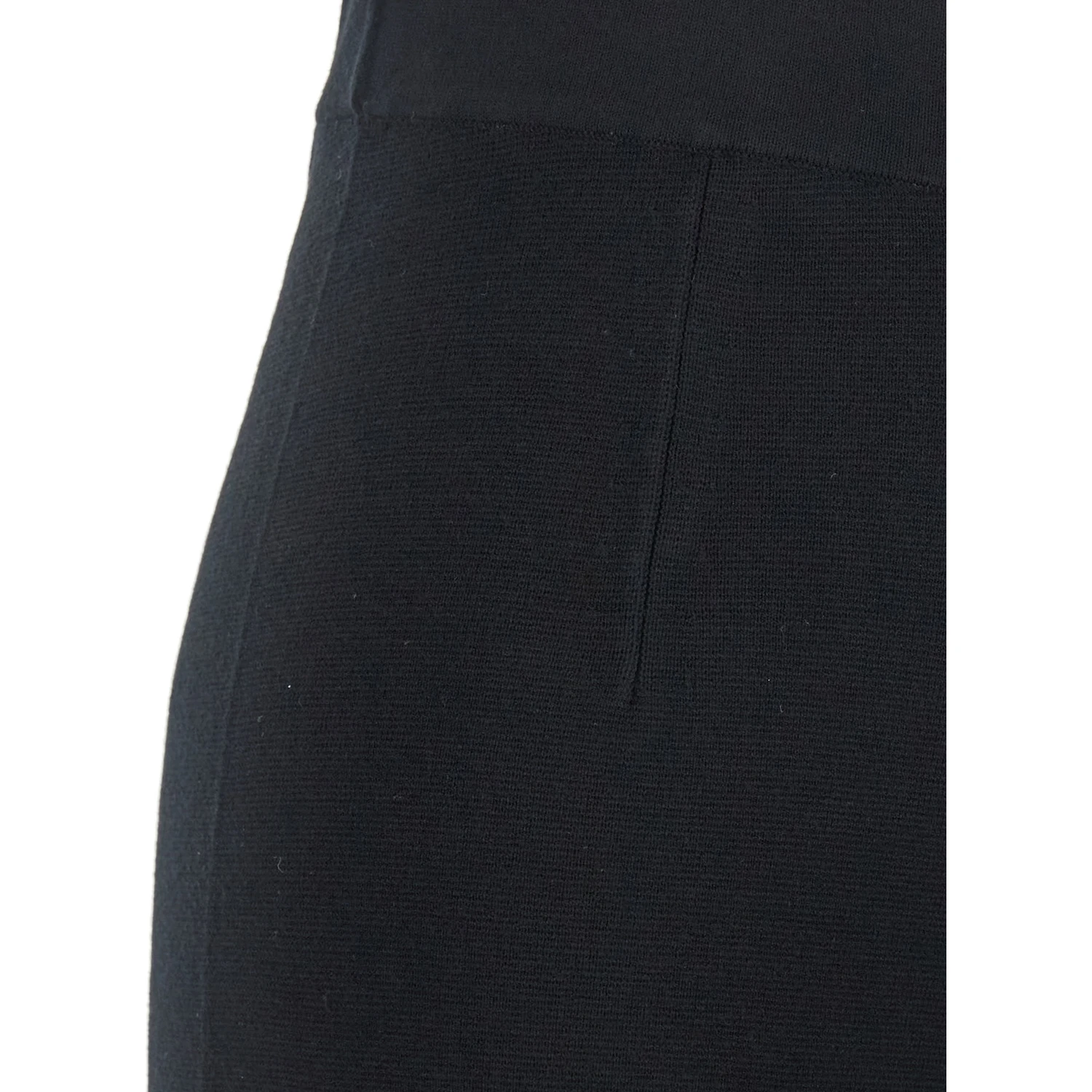 Marzia Black Palazzo Pants with Elastic Waist and Wide Leg in Viscose Blend Woman