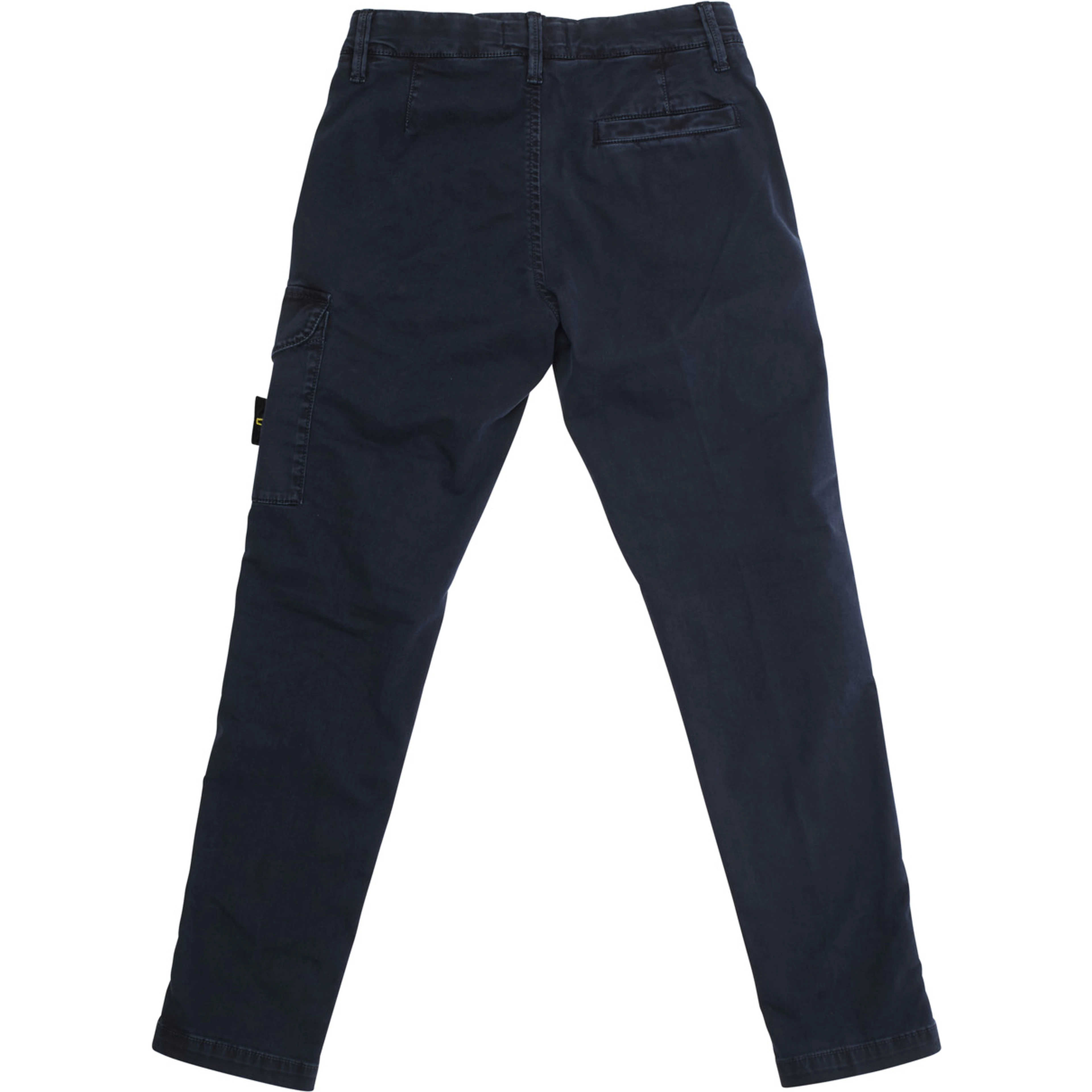 Blue Pants with One Cargo Pocket on the Front and Logo Patch on the Front in Cotton Stretch Boy