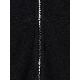Black Hoodie with Kangaroo Pocket on the Front in Cotton Man