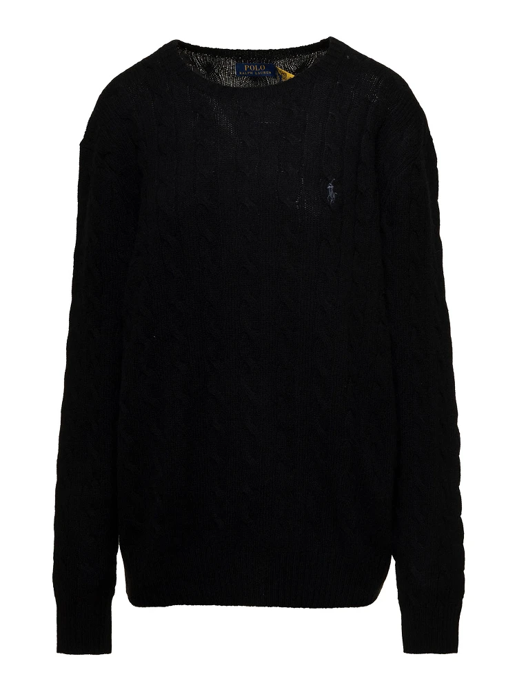 CABLE-KNIT WOOL-CASHMERE SWEATER
