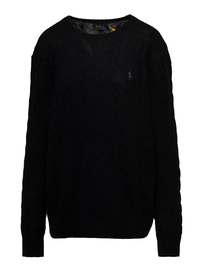 CABLE-KNIT WOOL-CASHMERE SWEATER
