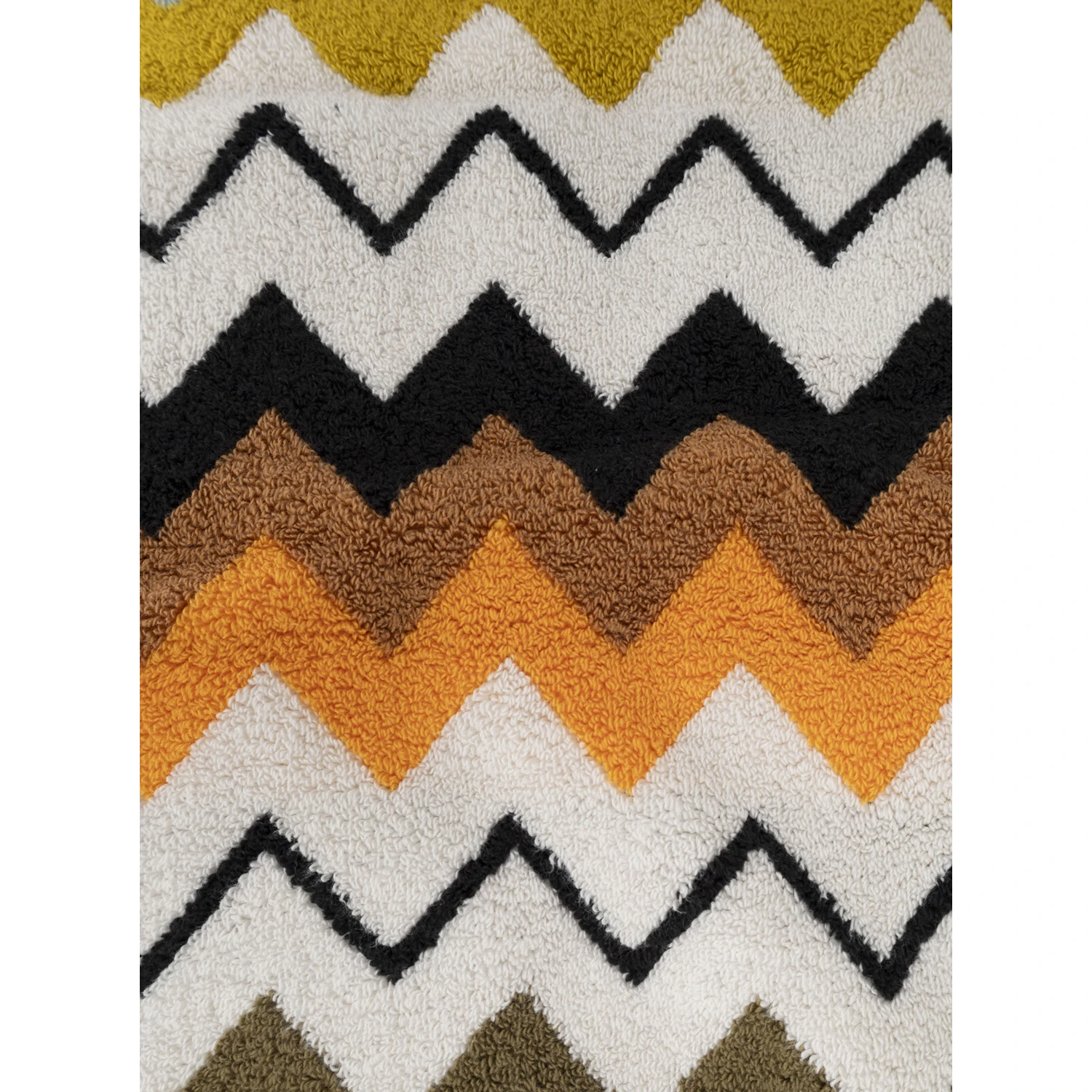 Murrina Multicolor Beach Towel with All-Over ZigZag Motif in Cotton Home