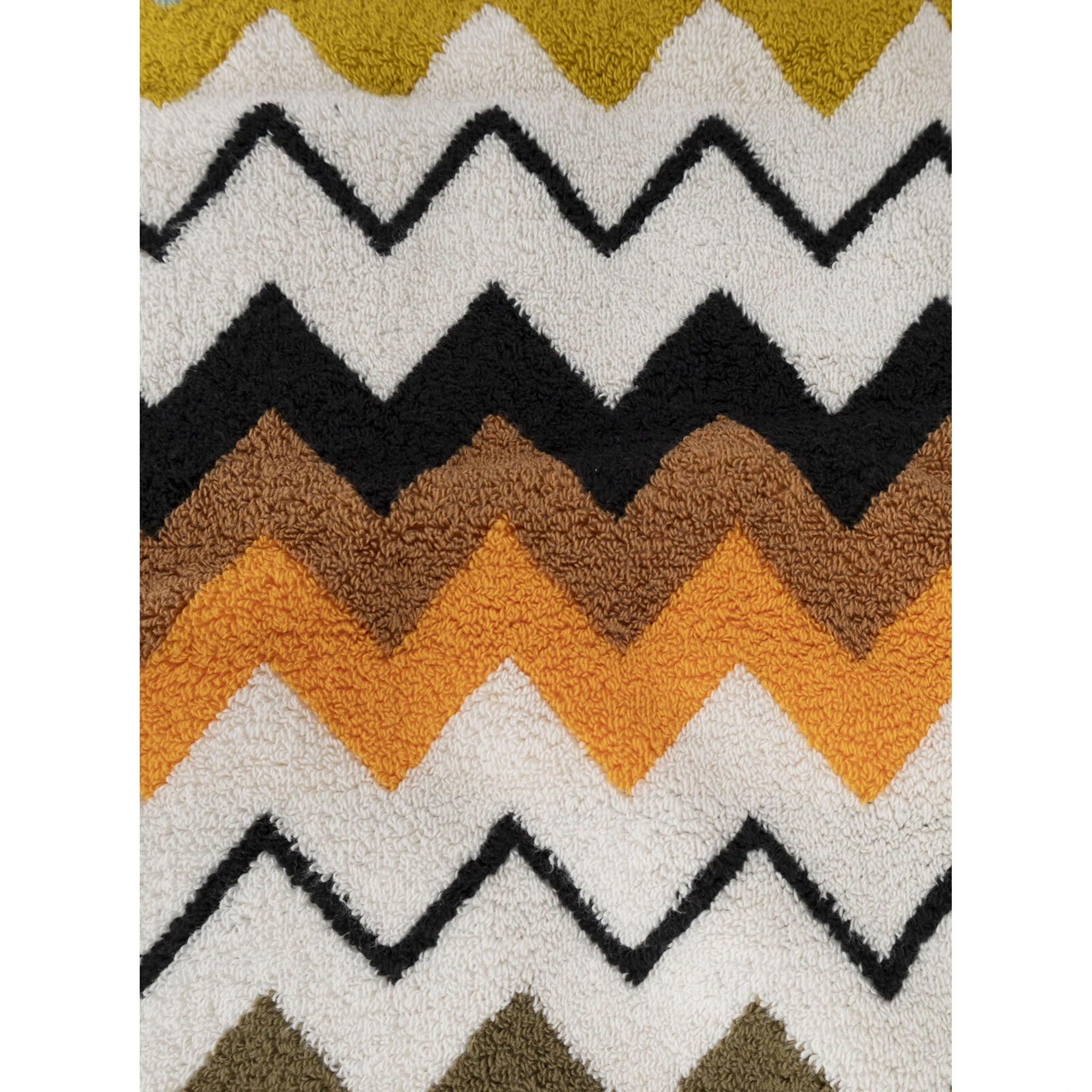 Murrina Multicolor Beach Towel with All-Over ZigZag Motif in Cotton Home