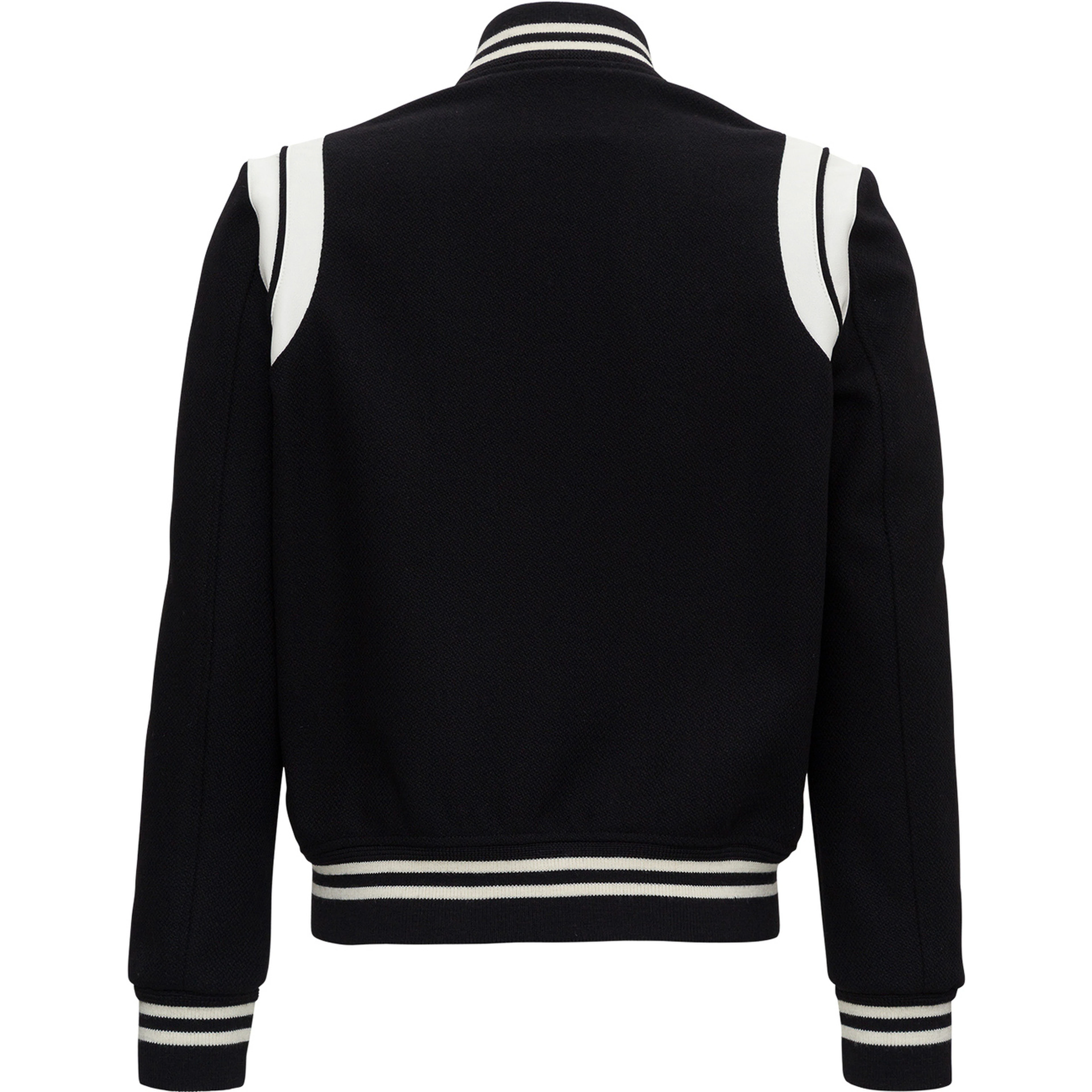 Saint Laurent Mans Wool Teddy Bomber Jacket