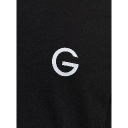Black Cotton T-shirt with Logo print Gaudenzi Man