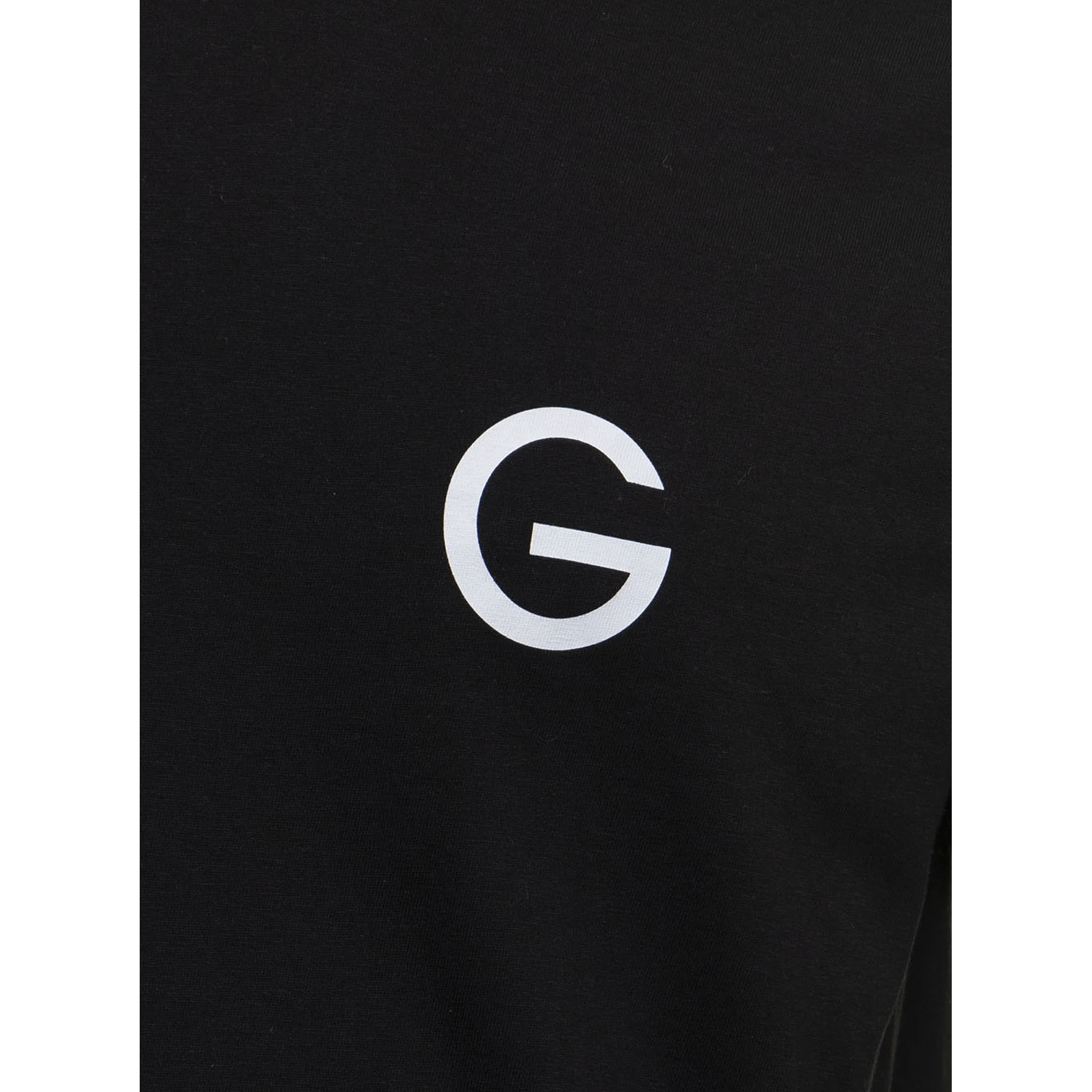 Black Cotton T-shirt with Logo print Gaudenzi Man