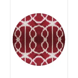 Red Glazed Ceramic Dinner Plate Les-Ottomans Home