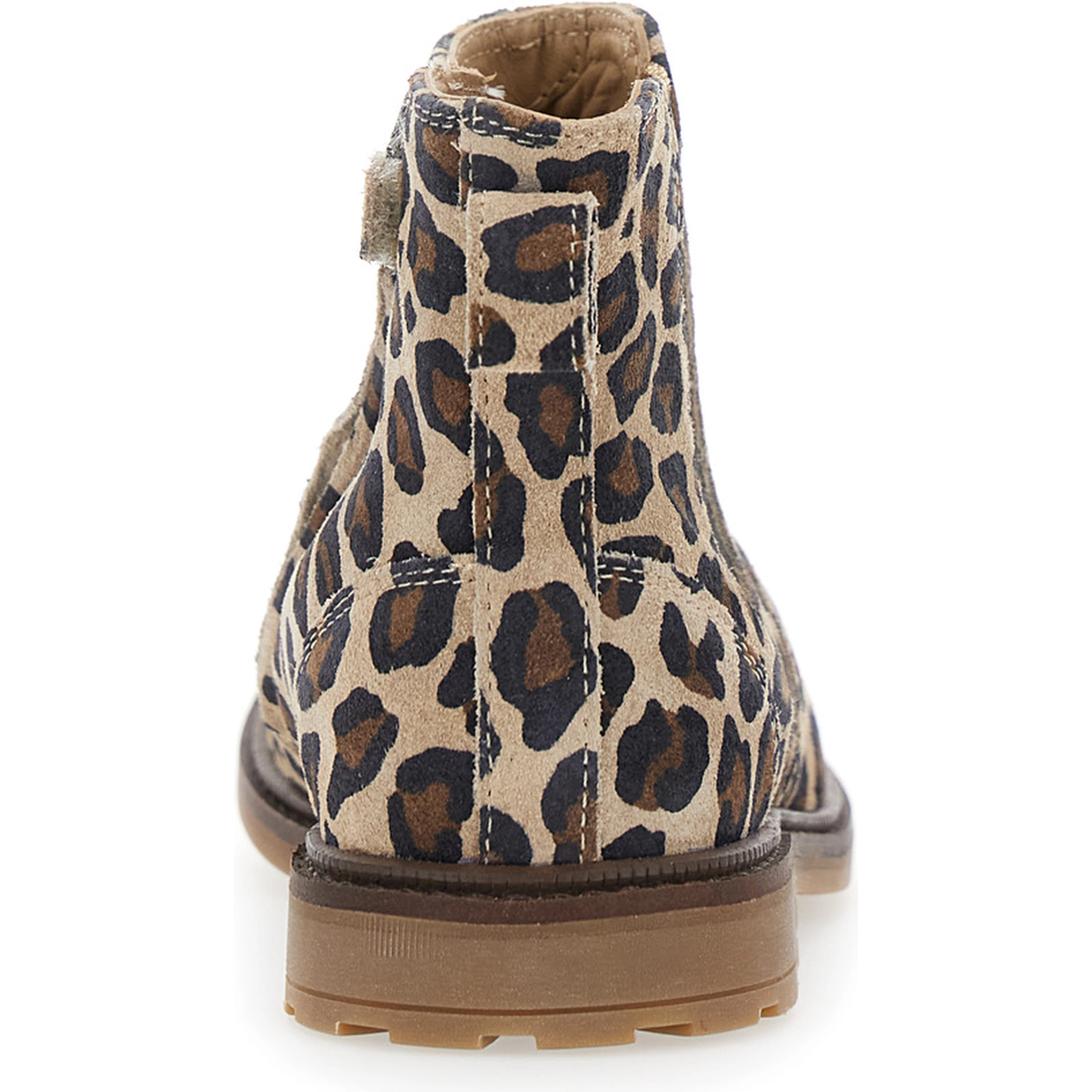 Multicolor Ankle Boots with Side Logo and Leopard Motif in Fabric Girl