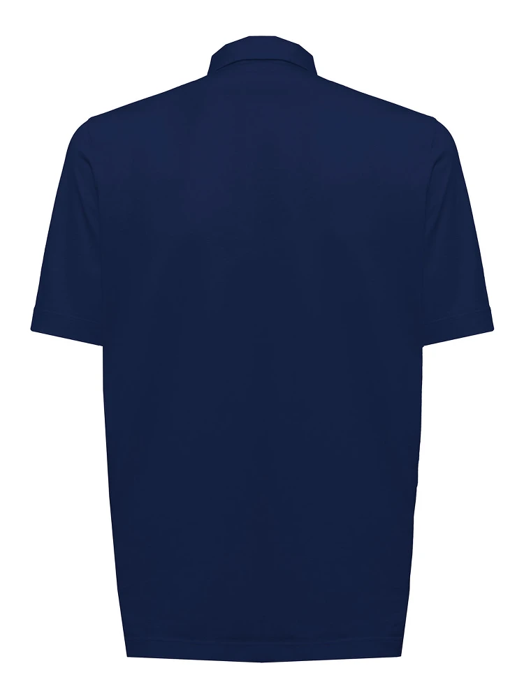 Gaudenzi Mans Blue Cotton Polo Shirt alternative