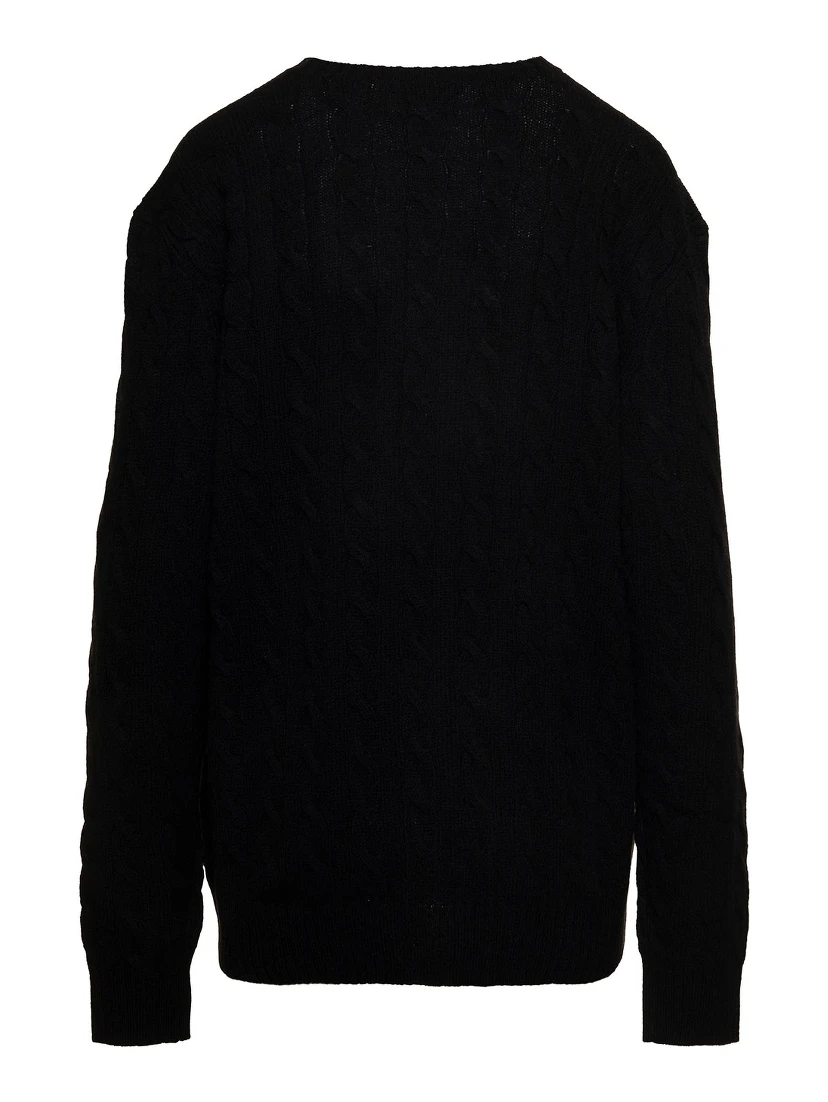 CABLE-KNIT WOOL-CASHMERE SWEATER