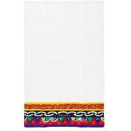 Set of 5 Multicolor Towels with Carretto Siciliano Print in Cotton Dolce & Gabbana