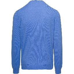 Cerulean Crewneck Sweater In Cashmere Man Gaudenzi
