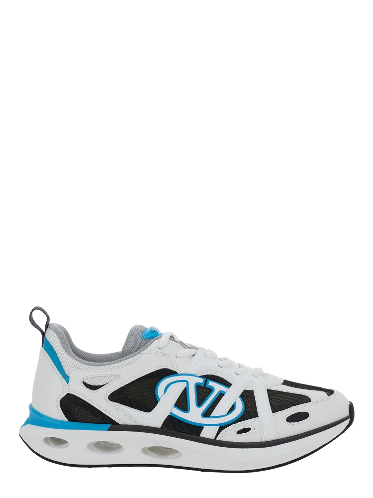 Easyjog White Sneakers with VLogo Detail in Leather Man