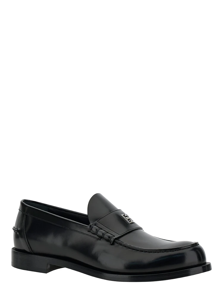 Black Loafers with 4G Detail in Leather Man alternative