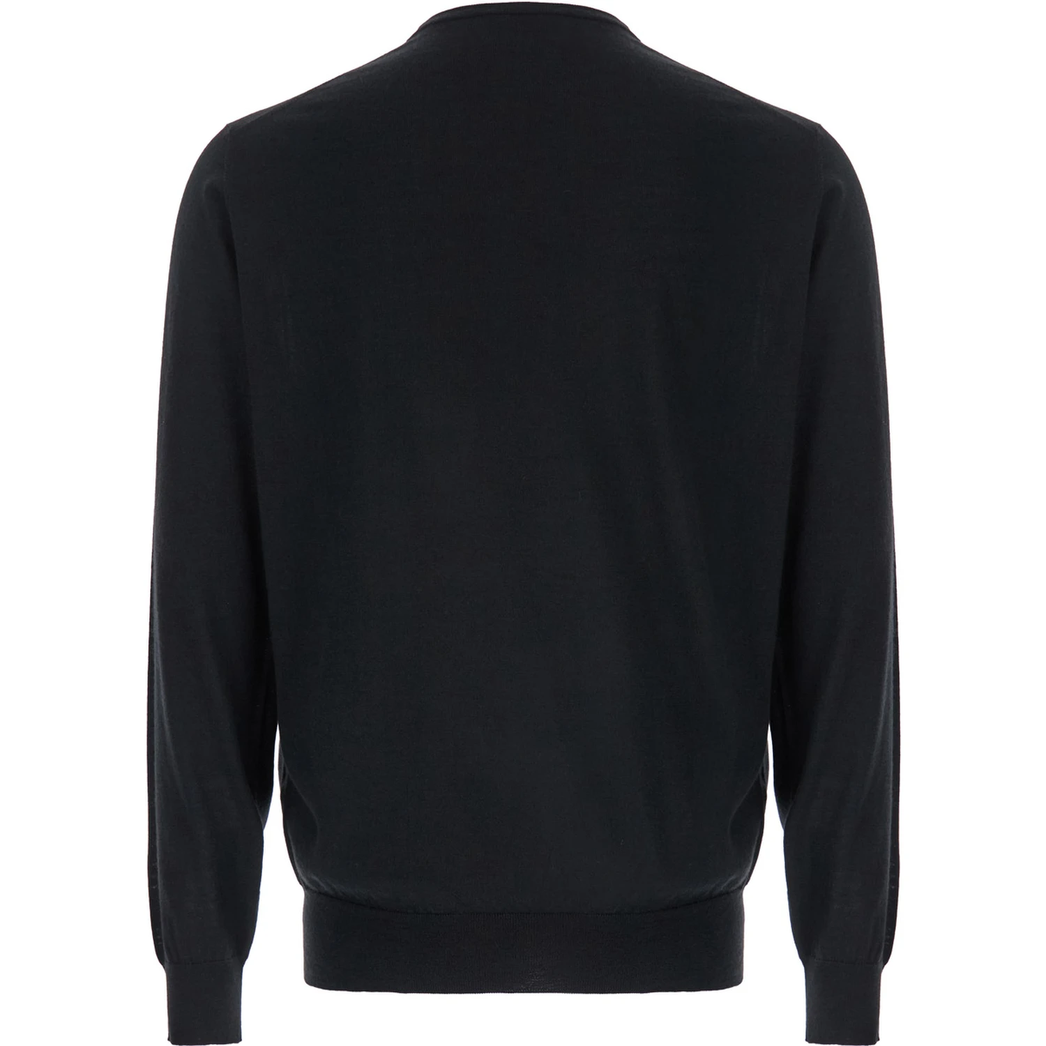 Black Crewneck Sweater in Wool and Cashmere Man