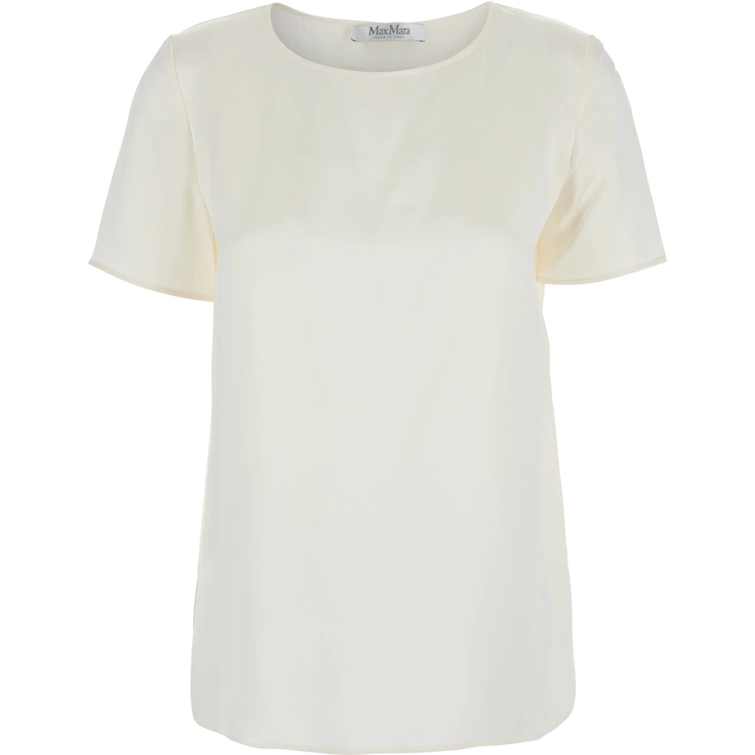 Dida White Top in Silk Woman