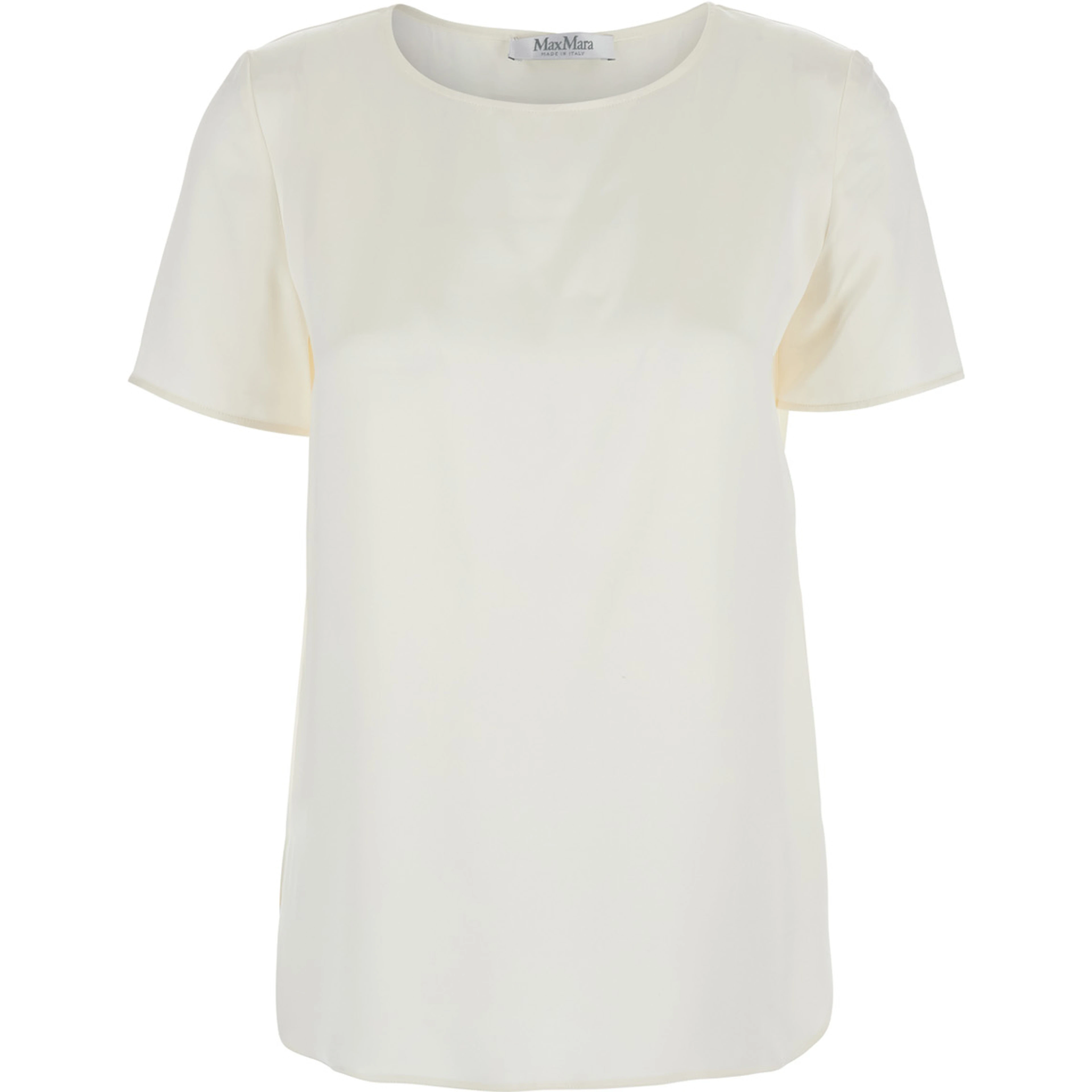 Dida White Top in Silk Woman