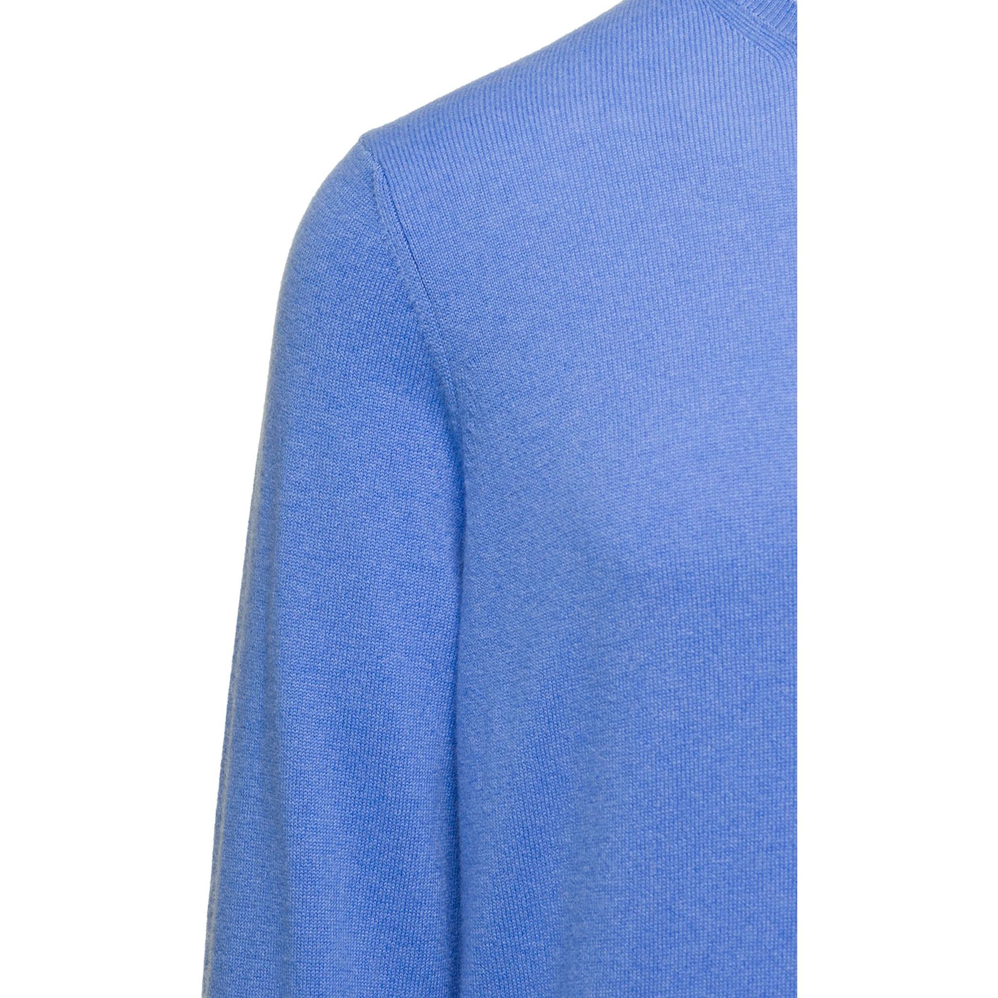 Cerulean Crewneck Sweater In Cashmere Man Gaudenzi