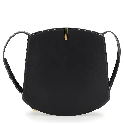 Florence Black Crossbody Bag with Magnetic Strap Closure in Leather Woman