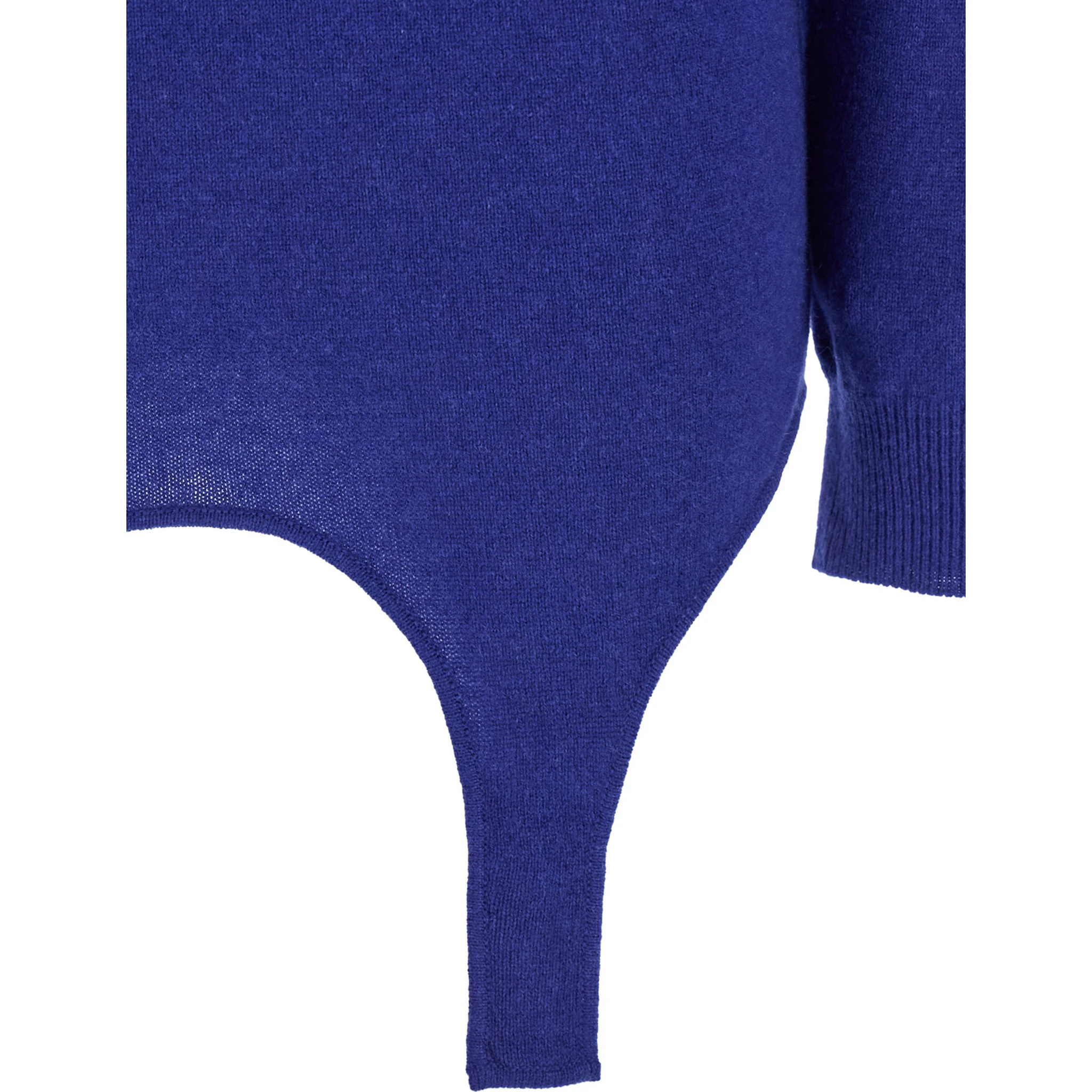 Blue Garter Turtleneck Sweater in Cashmere Woman