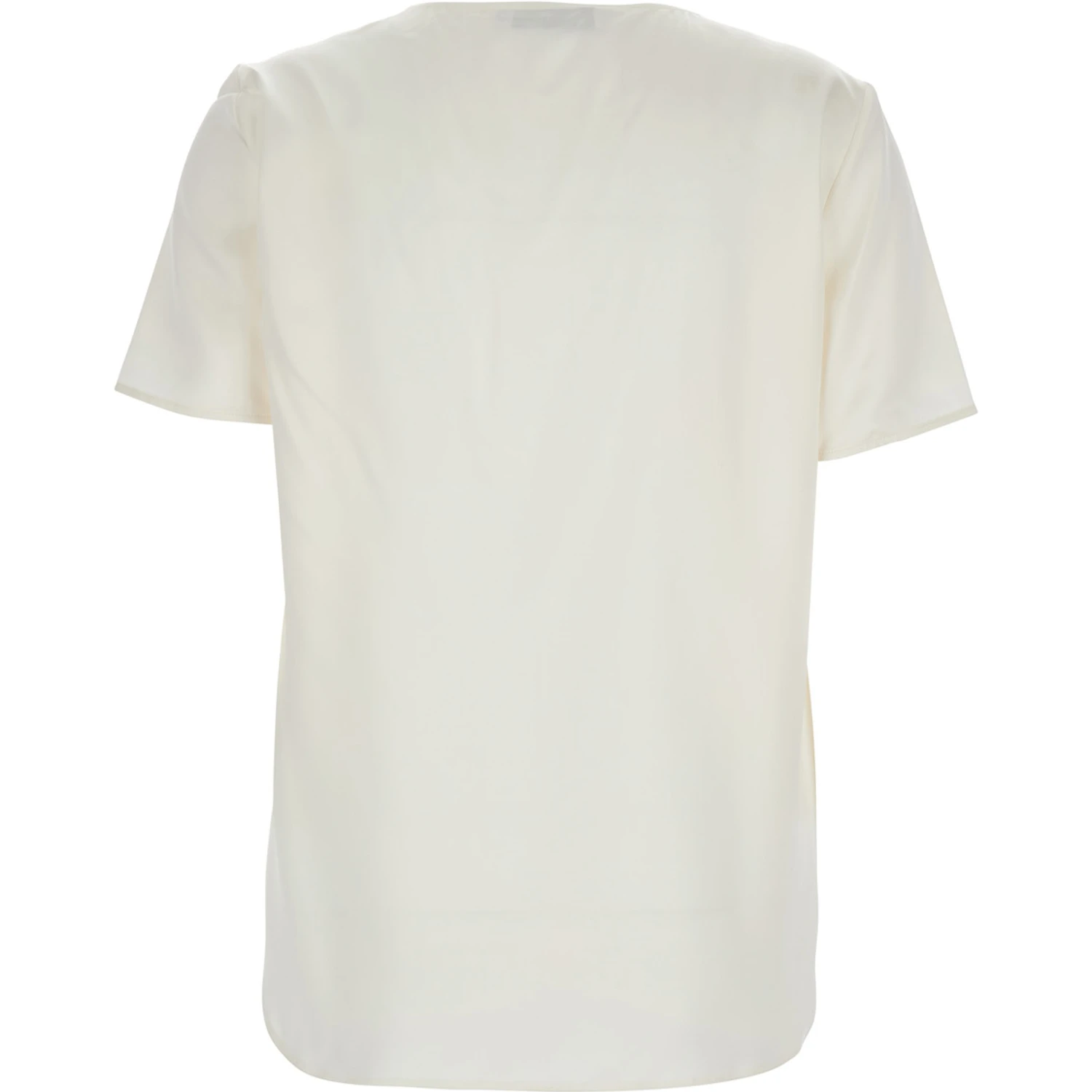 Dida White Top in Silk Woman