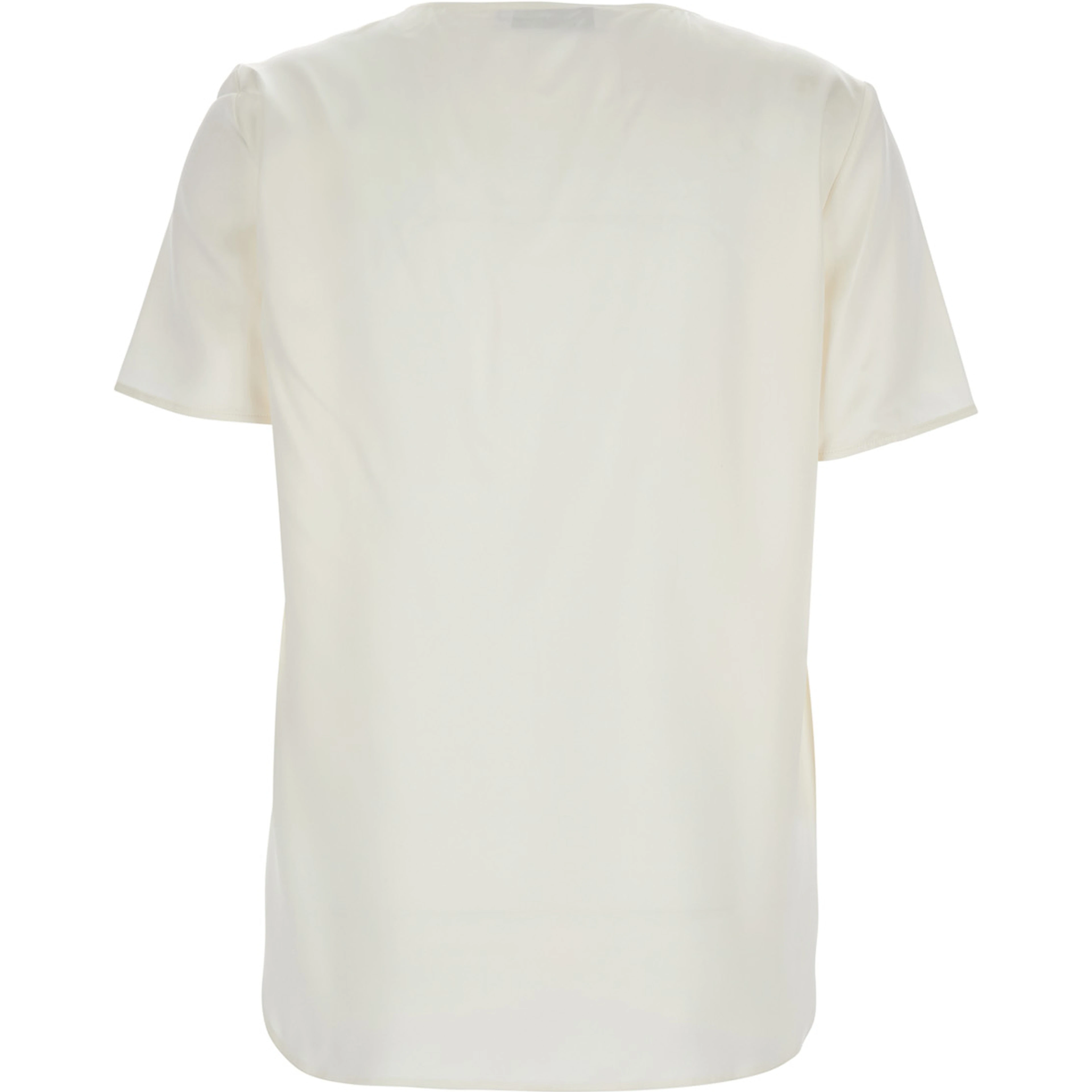 Dida White Top in Silk Woman