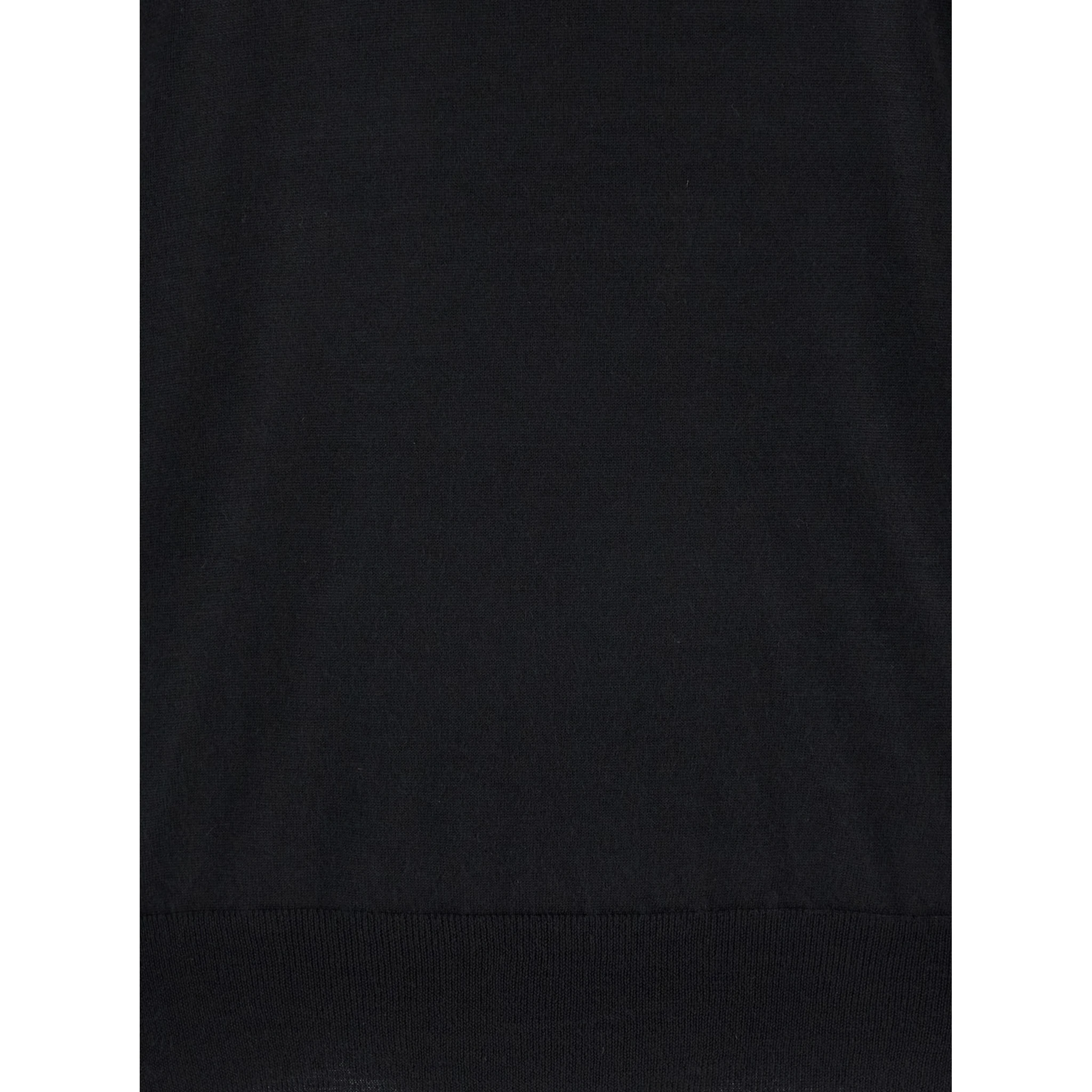 Black Crewneck Sweater in Wool and Cashmere Man