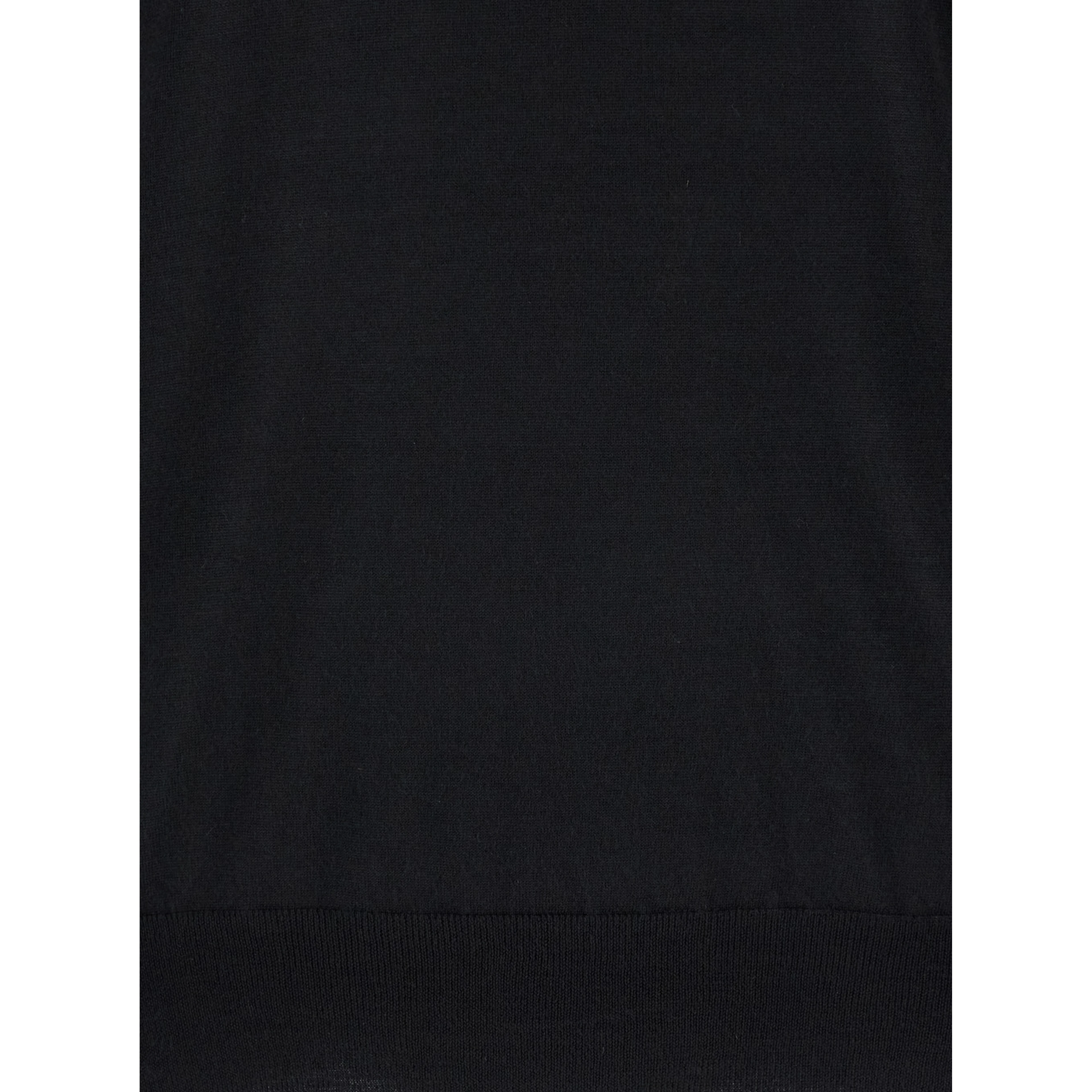 Black Crewneck Sweater in Wool and Cashmere Man