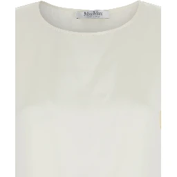 Dida White Top in Silk Woman