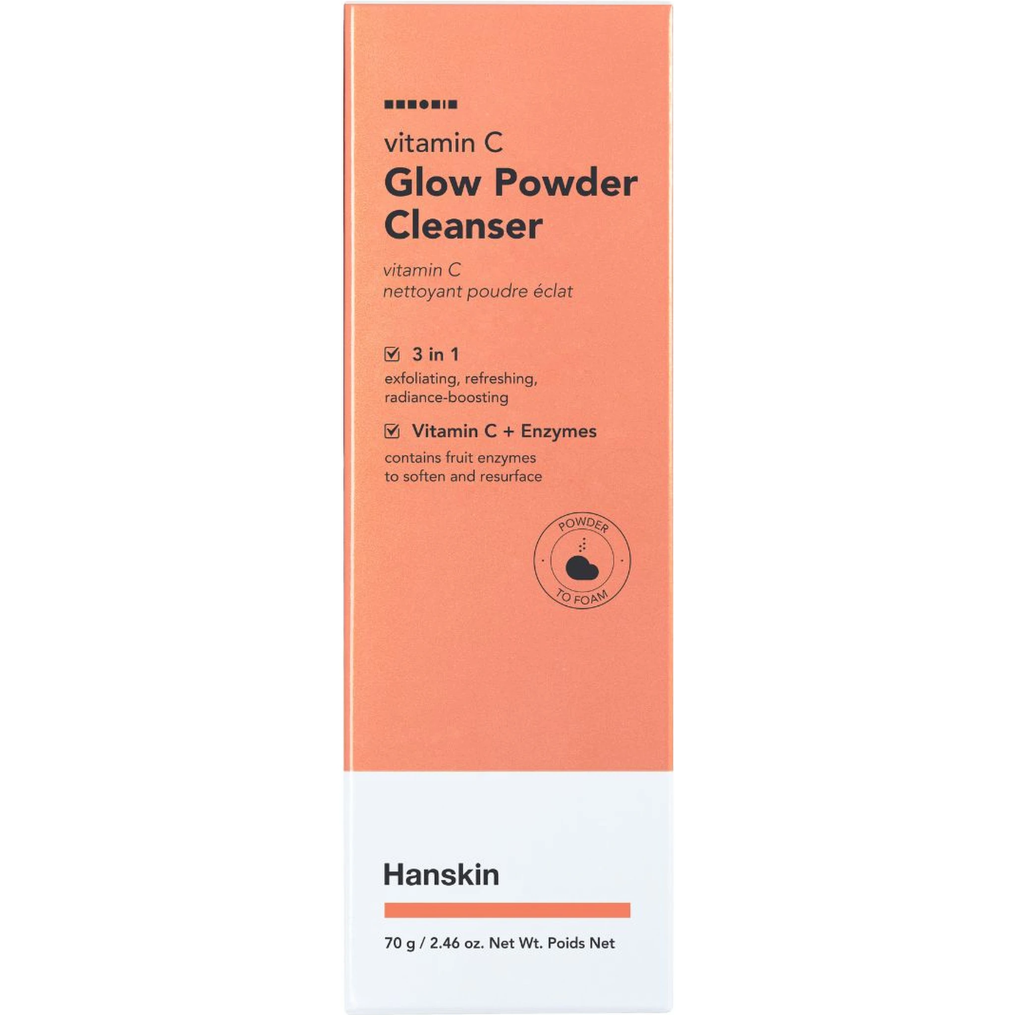 Face Clenser: Vitamin C Glow Powder Cleanser 70g