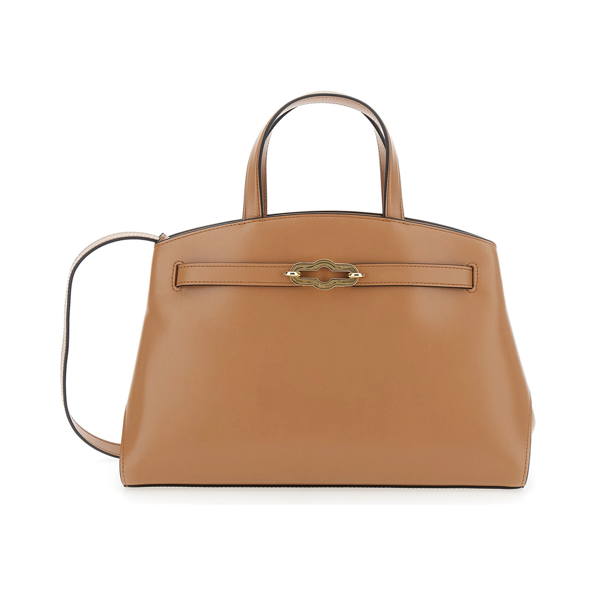 حقيبة يد صغيرة بيج من بيمليكو، مزودة بحزام كتف قابل للتعديل والإزالة، مصنوعة من الجلد، للنساء